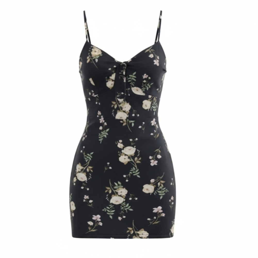 Floral summer mini dress